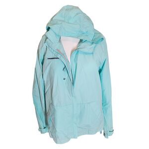 Columbia Vintage Y2K OmniShade Hooded Jacket UBF Protection Blue Sz XL